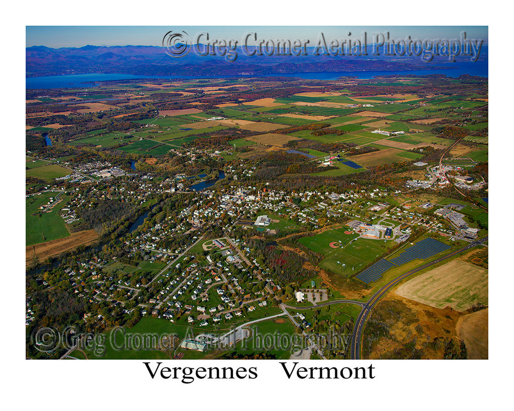 Aerial Photo of Vergennes, Vermont