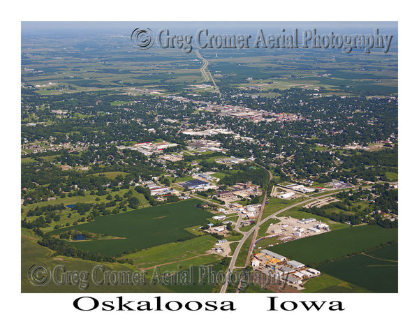 Aerial Photo of Oskaloosa Iowa