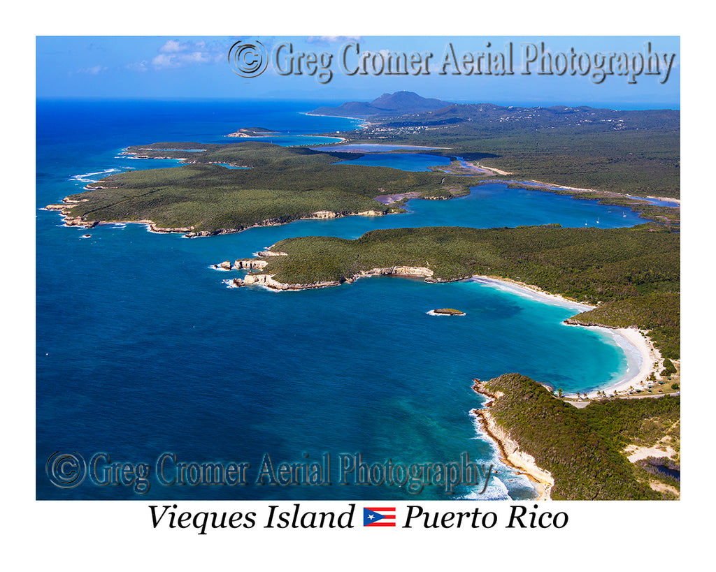 Aerial Photo of Vieques Island, Puerto Rico