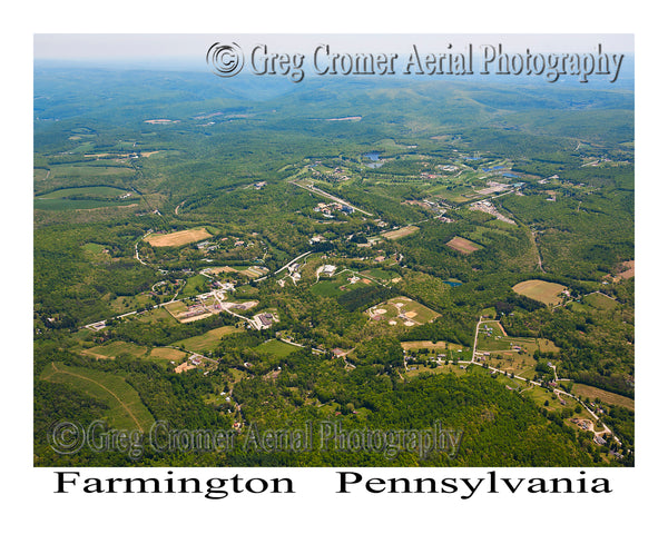 Aerial Photo of Farmington, Pennsylvania