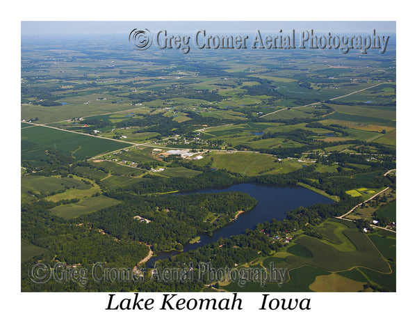 Aerial Photo of Lake Keomah Iowa