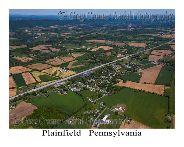 Aerial Photo of Plainfield, Pennsylvania