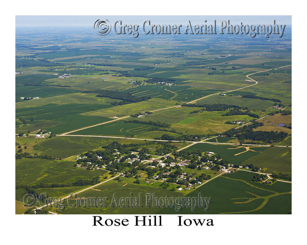 Aerial Photo of Rose Hill Iowa