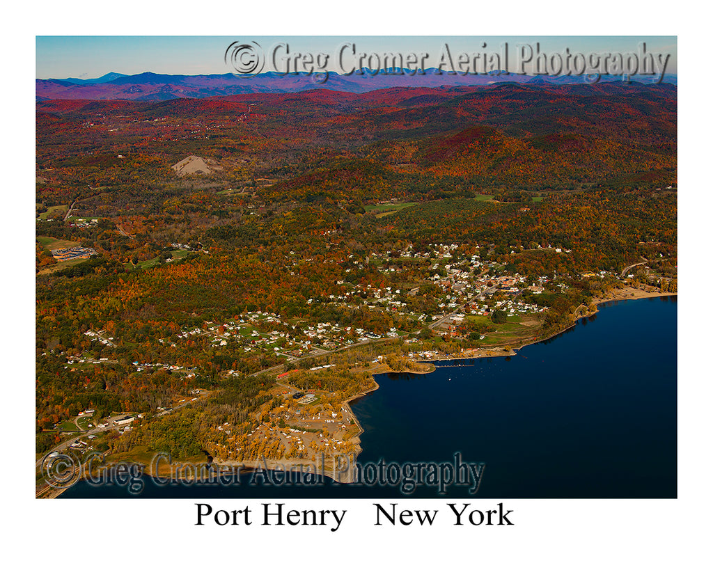 Aerial Photo of Port Henry, New York