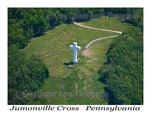 Aerial Photo of Jumonville Cross, Pennsylvania