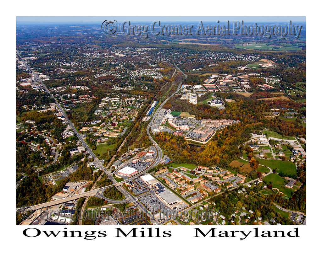 Aerial Photo of Owings Mills, Maryland