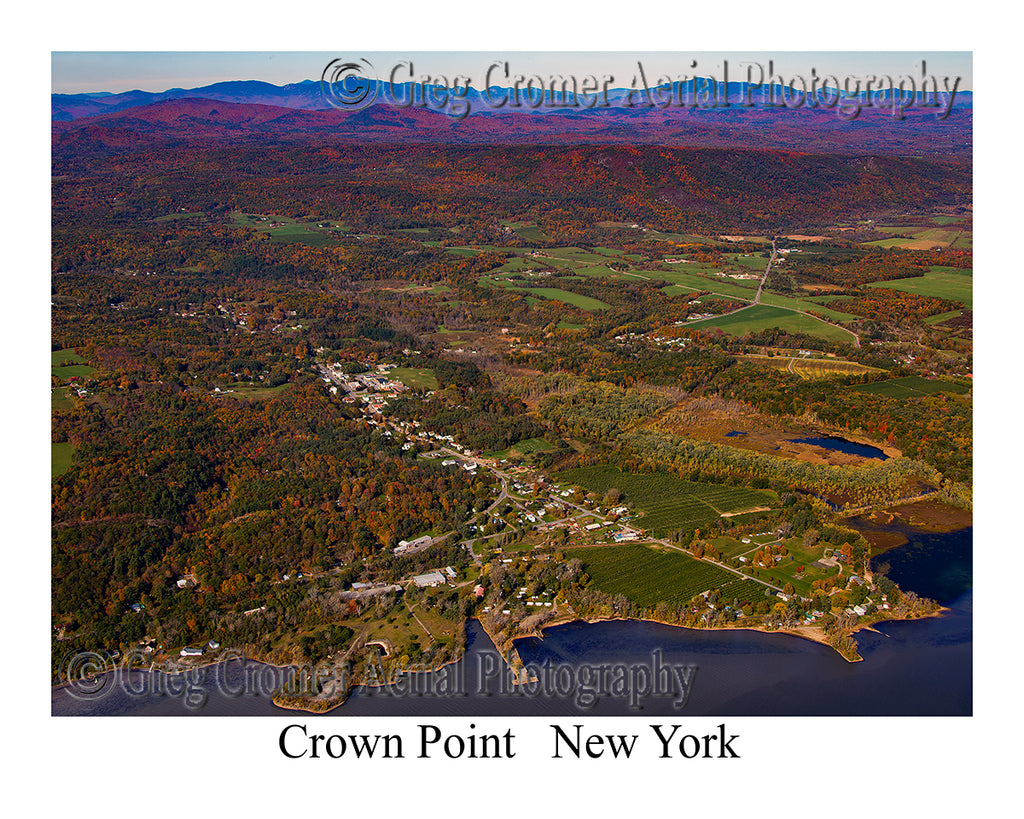 Aerial Photo of Crown Point, New York