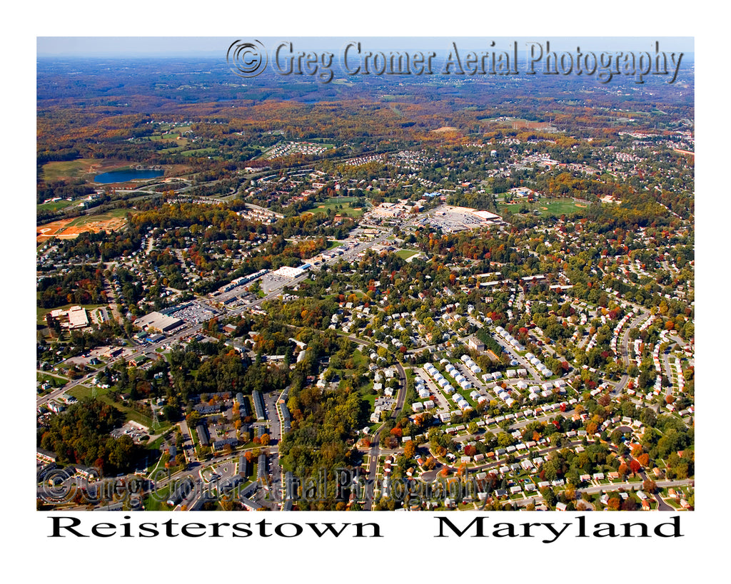 Aerial Photo of Reisterstown, Maryland
