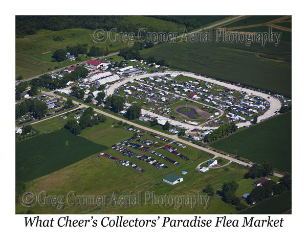 Aerial Photo of Collector's Paradise Flea Market - What Cheer Iowa