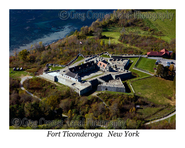 Aerial Photo of Fort Ticonderoga, New York