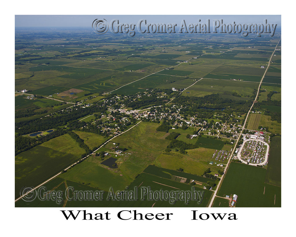 Aerial Photo of What Cheer Iowa