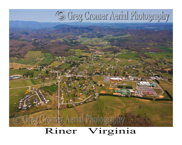 Aerial Photo of Riner, Virginia