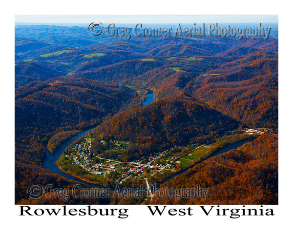 Aerial Photo of Rowlesburg, West Virginia