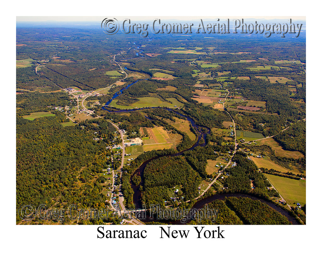 Aerial Photo of Saranac, New York