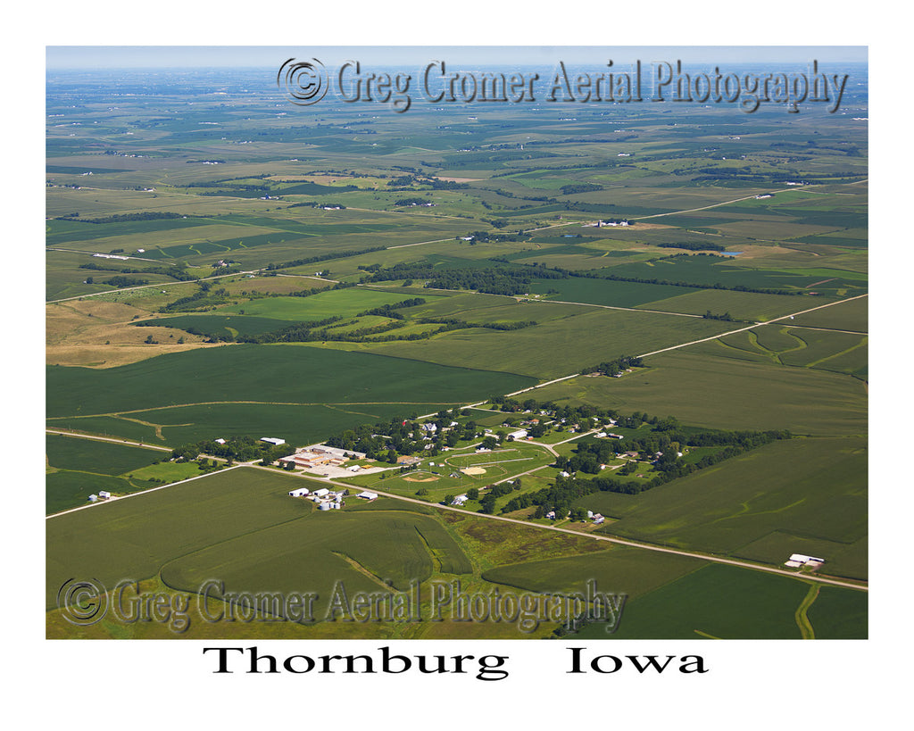 Aerial Photo of Thornburg Iowa
