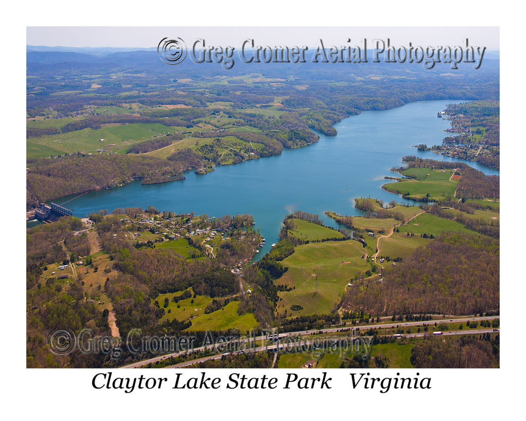 Aerial Photo of Claytor Lake, Virginia