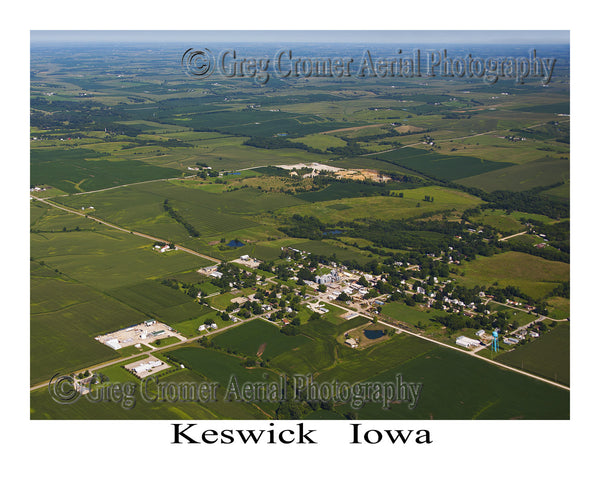 Aerial Photo of Keswick Iowa