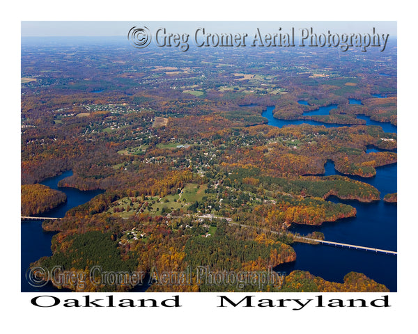 Aerial Photo of Oakland (Carroll County), Maryland