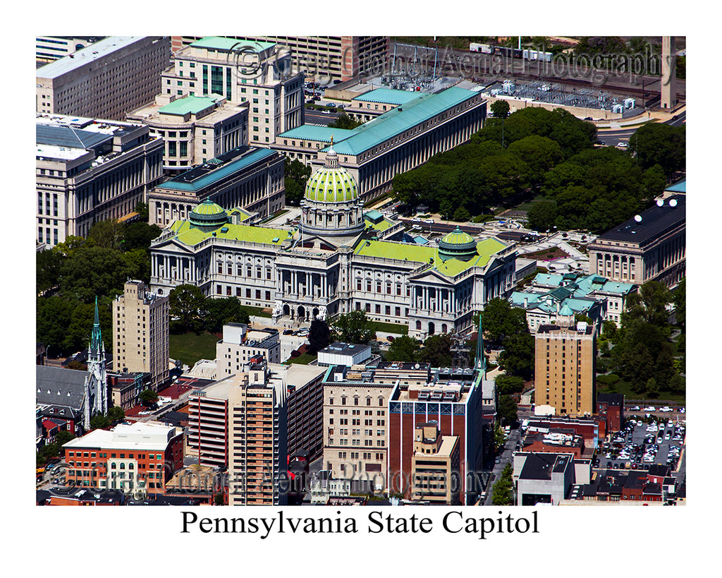Aerial Photo of Pennsylvania State Capitol - Harrisburg, Pennsylvania