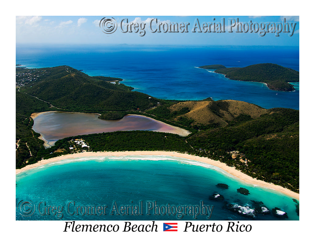 Aerial Photo of Flemenco Beach - Culebra Island, Puerto Rico