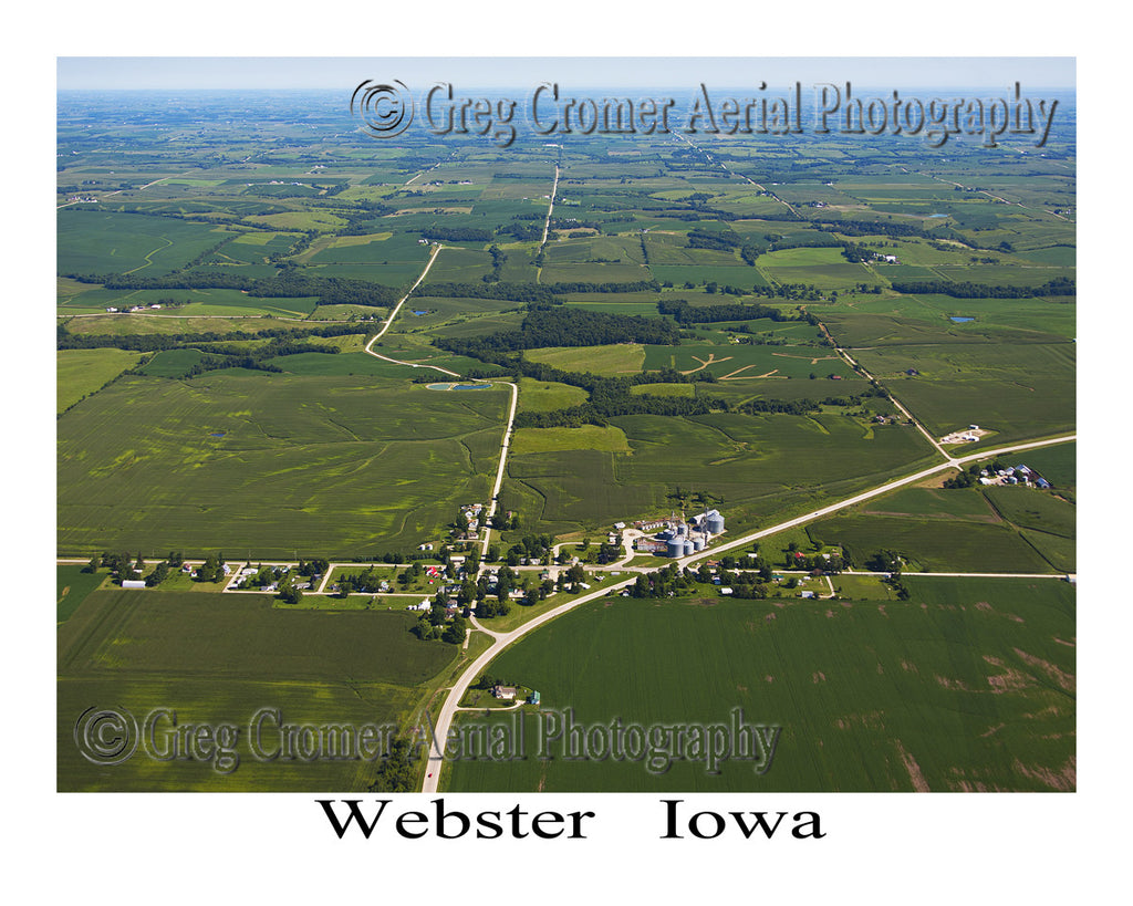 Aerial Photo of Webster Iowa