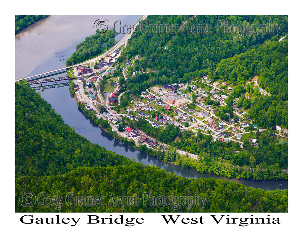 Aerial Photo of Gauley Bridge, West Virginia