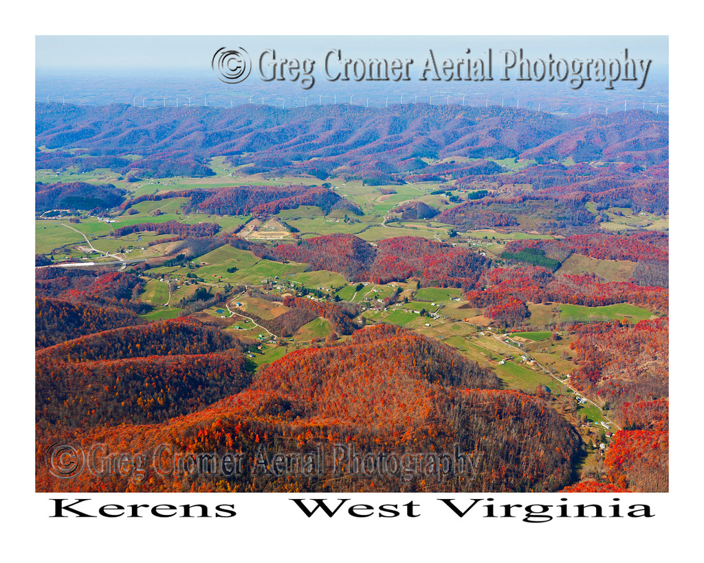 Aerial Photo of Kerens, West Virginia