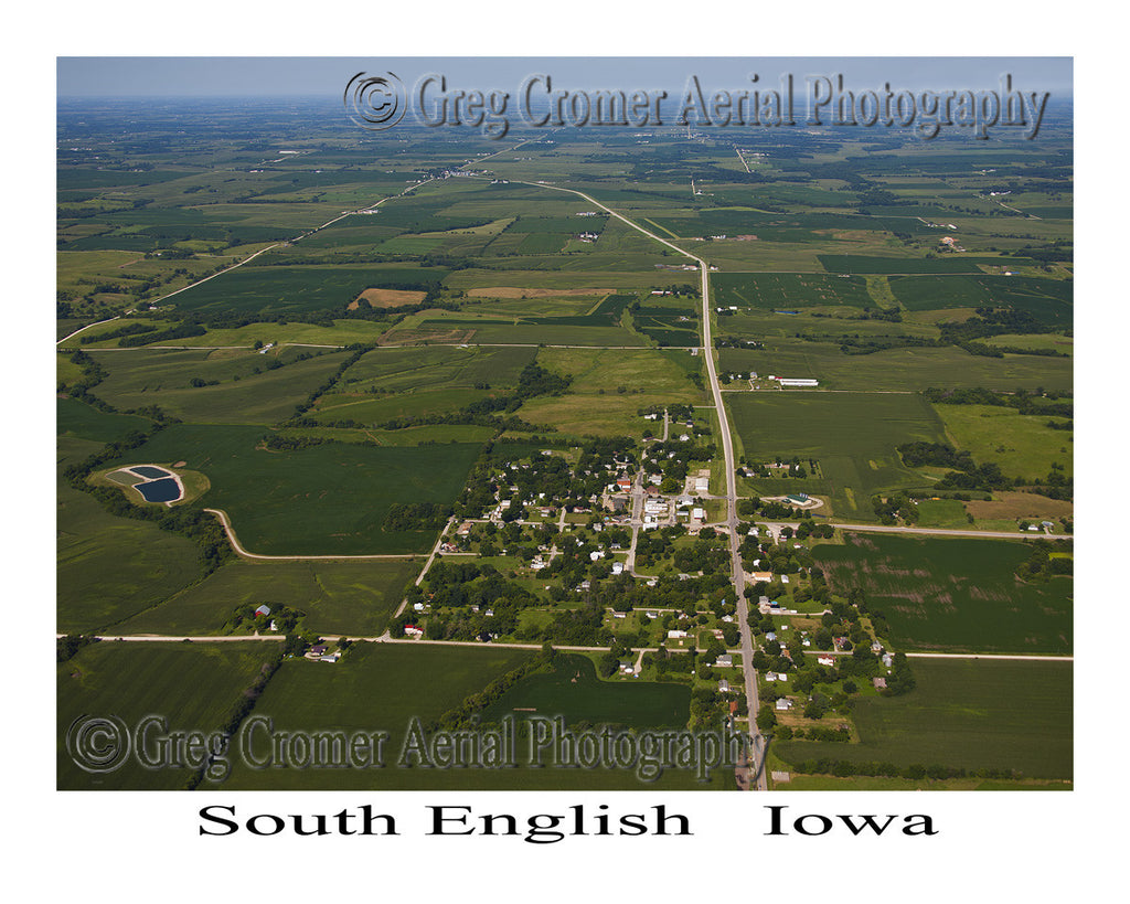 Aerial Photo of South English Iowa