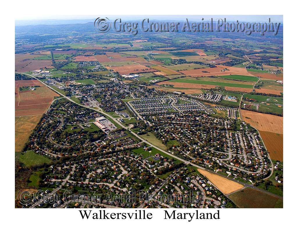 Aerial Photo of Walkersville, Maryland