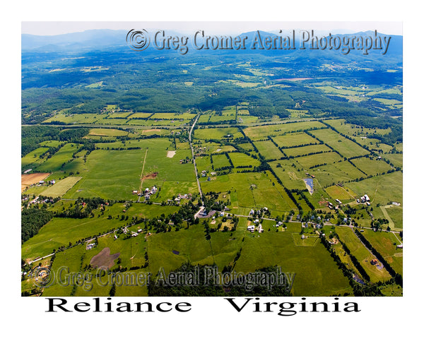 Aerial Photo of Reliance, Virginia