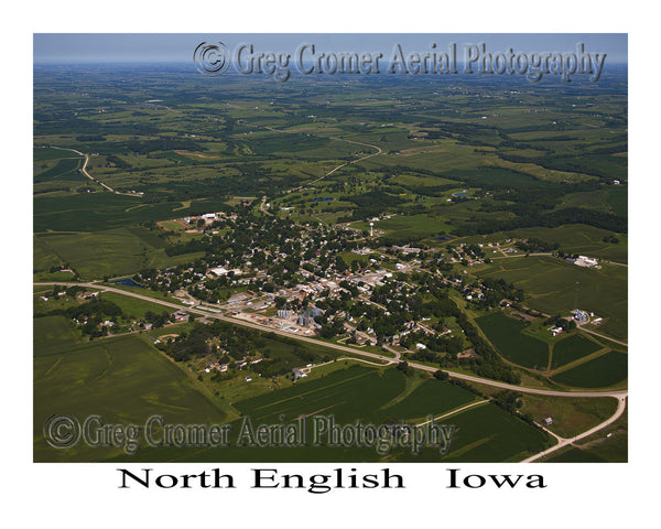 Aerial Photo of North English Iowa