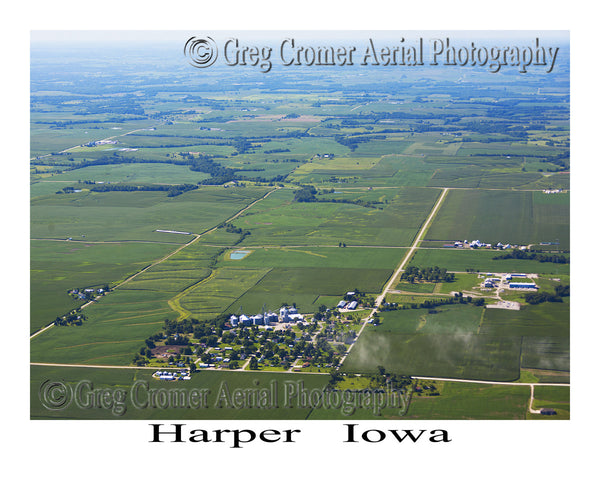 Aerial Photo of Harper Iowa