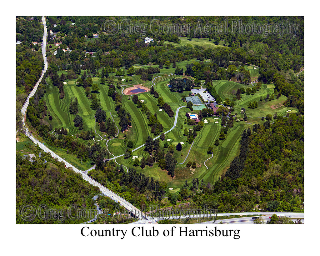 Aerial Photo of Country Club of Harrisburg, Pennsylvania