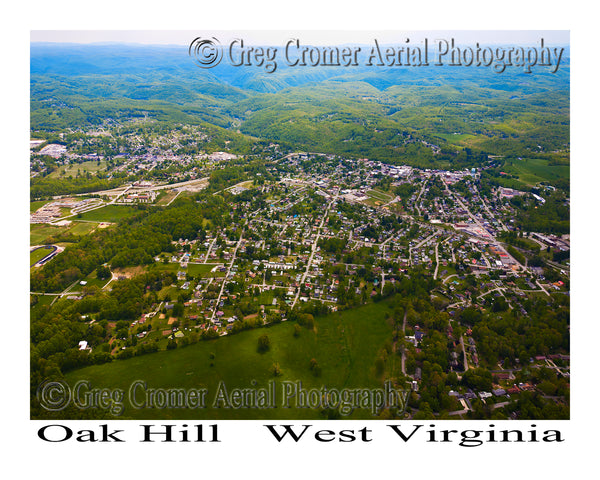 Aerial Photo of Oak Hill, West Virginia