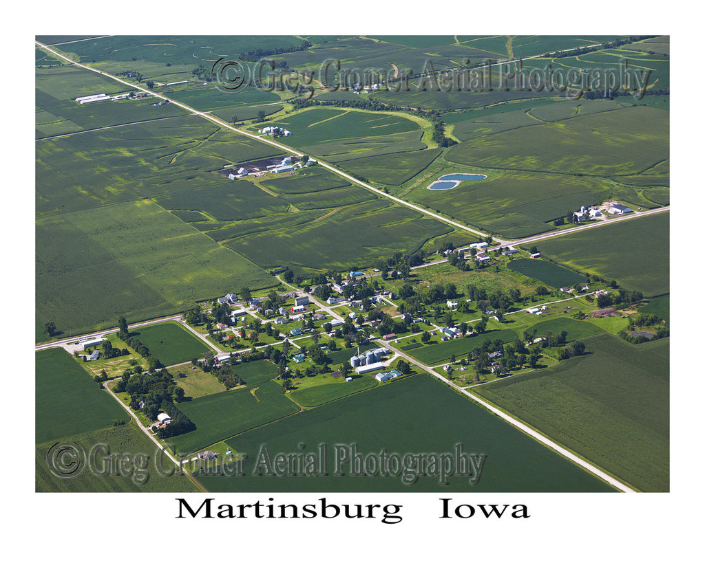 Aerial Photo of Martinsburg Iowa