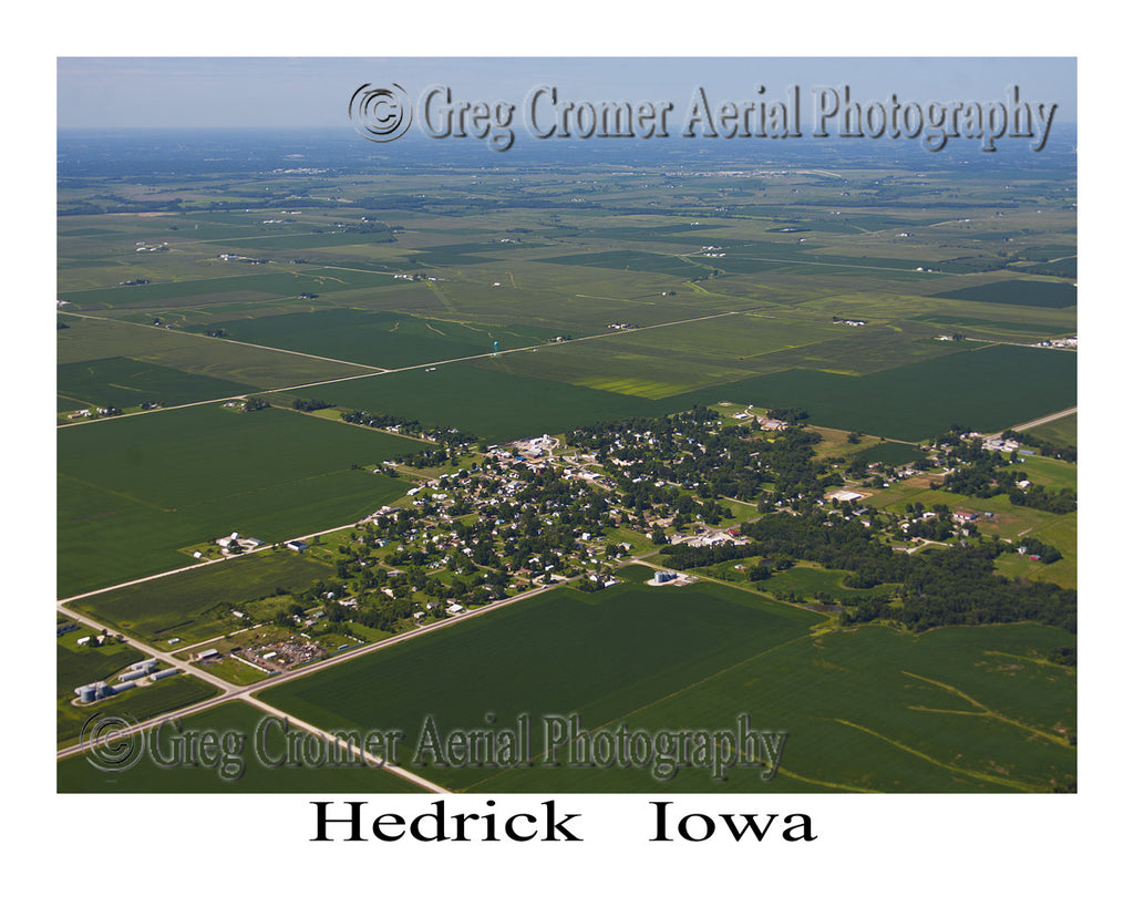 Aerial Photo of Hedrick Iowa