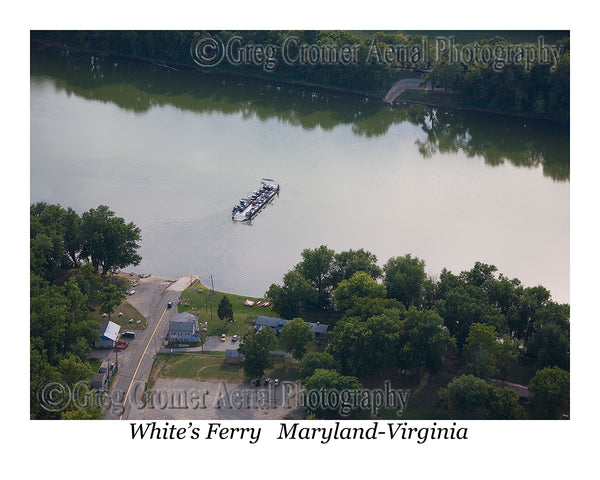 Aerial Photo of White's Ferry - Montgomery County, Maryland