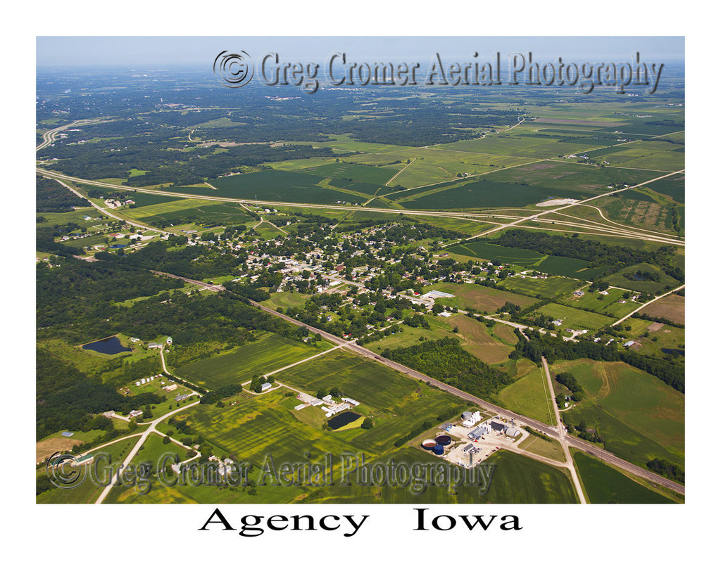 Aerial Photo of Agency, Iowa