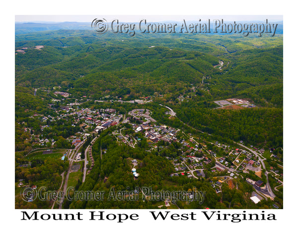 Aerial Photo of Mount Hope, West Virginia