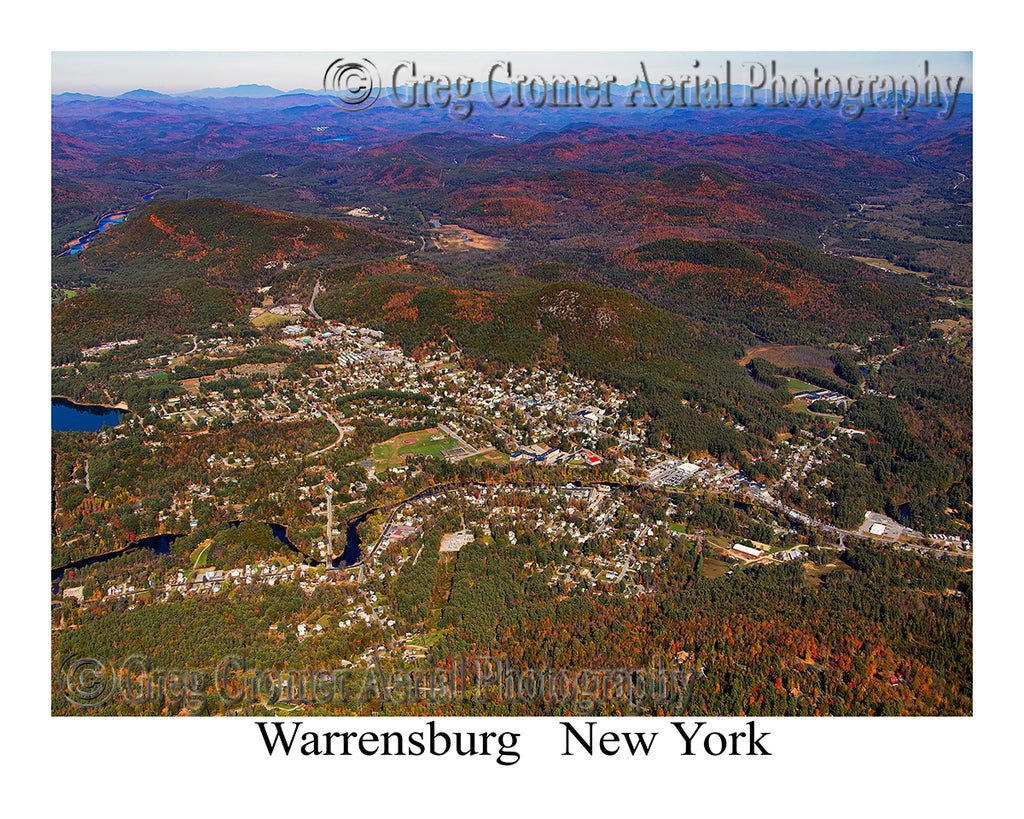 Aerial Photo of Warrensburg, New York
