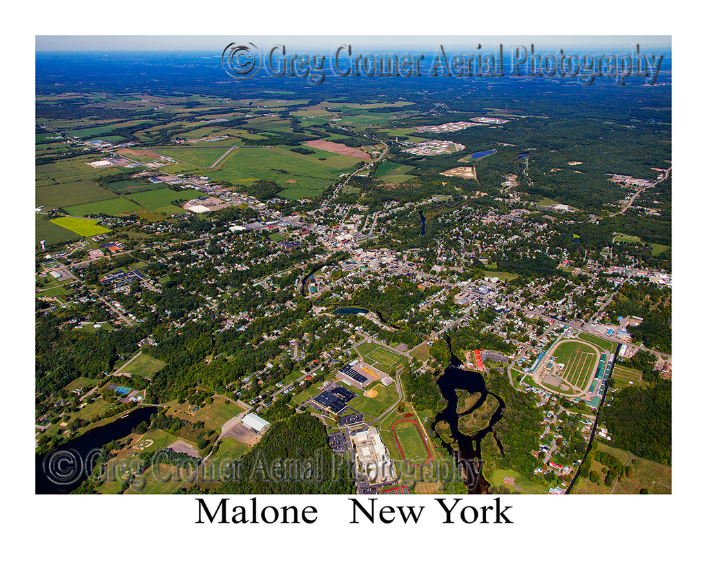 Aerial Photo of Malone, New York