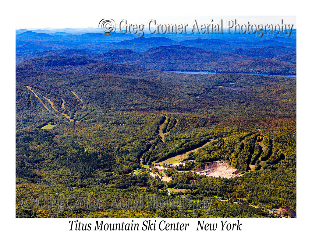 Aerial Photo of Titus Mountain Ski Area, New York