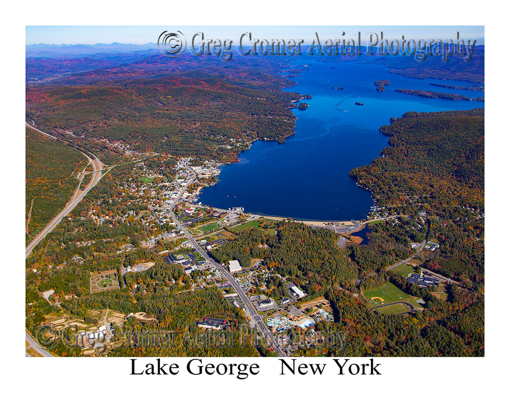 Aerial Photo of Lake George, New York