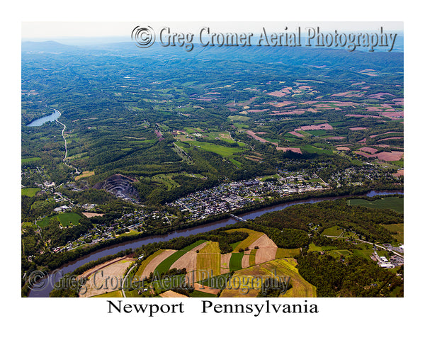Aerial Photo of Newport, Pennsylvania