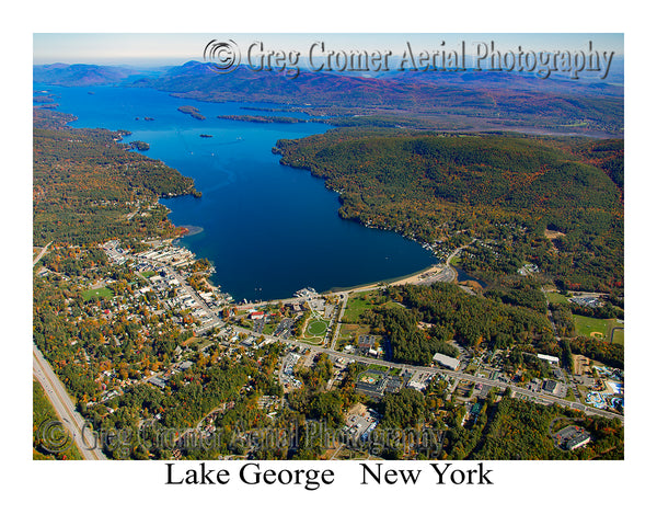 Aerial Photo of Lake George, New York