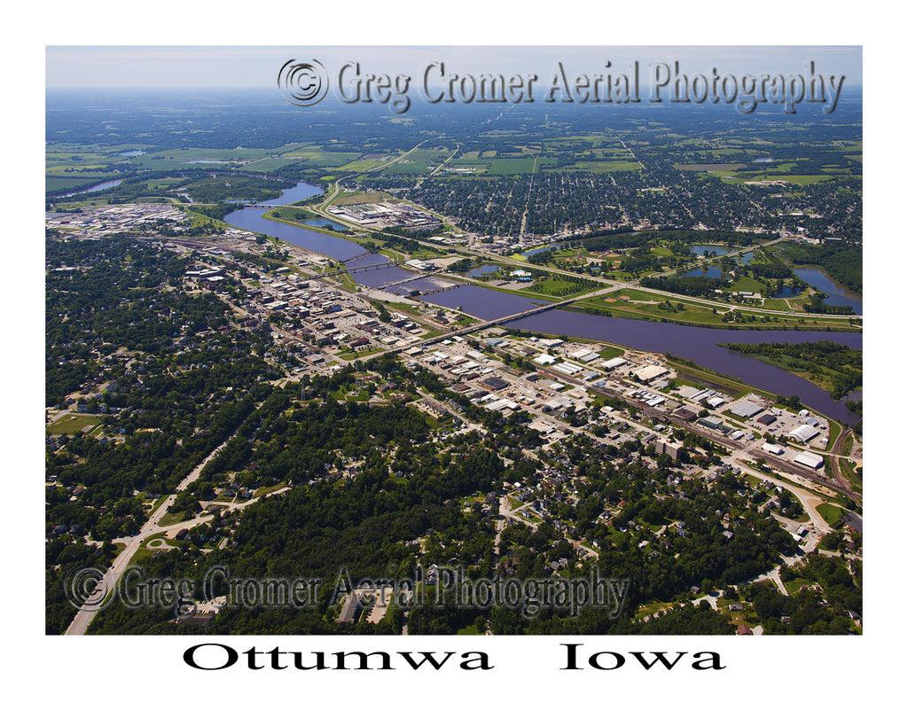 Aerial Photo of Ottumwa Iowa