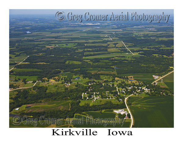 Aerial Photo of Kirkville Iowa