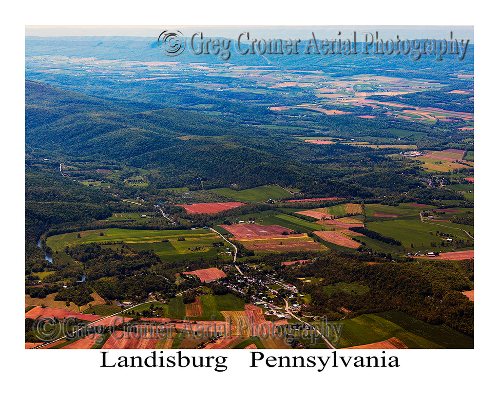 Aerial Photo of Landisburg, Pennsylvania