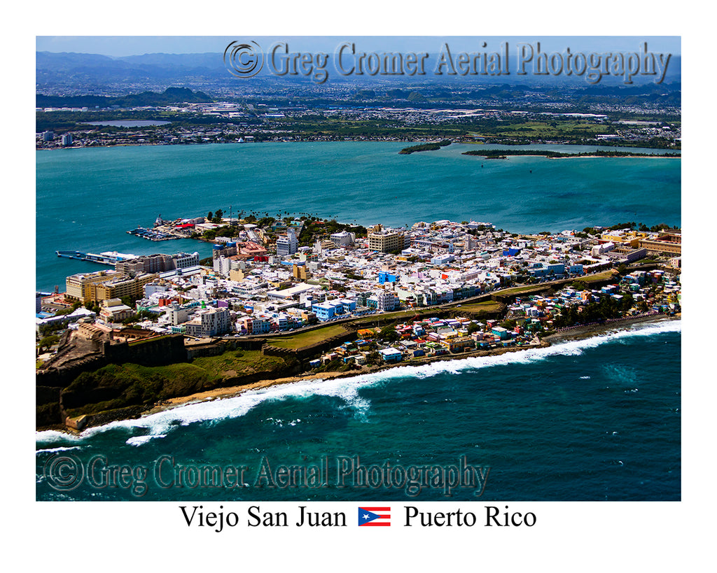 Aerial Photo of Viejo (Old) San Juan, Puerto Rico