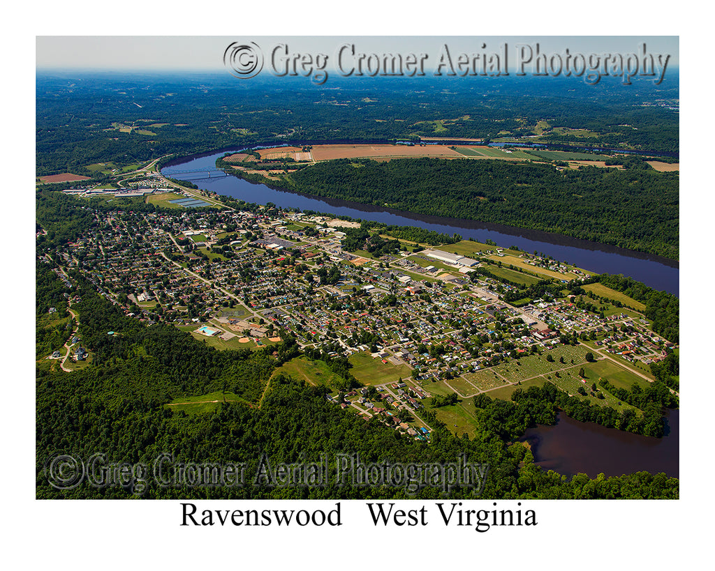 Aerial Photo of Ravenswood, West Virginia